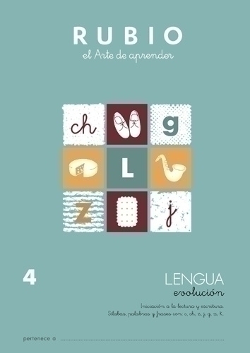 CUADERNO RUBIO A4 LENGUA EVOLUCION 4 - Pack de 10 unidades