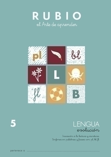 CUADERNO RUBIO A4 LENGUA EVOLUCION 5 - Pack de 10 unidades