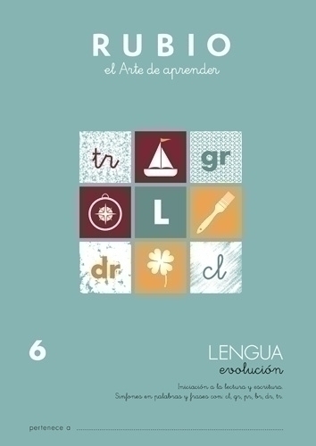 CUADERNO RUBIO A4 LENGUA EVOLUCION 6 - Pack de 10 unidades