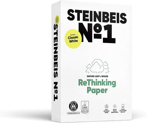PAPEL A4 STEINBEIS Nº1 80g 500h - Pack de 5 unidades