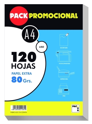PAPEL PACSA A4 120h 80g LISO