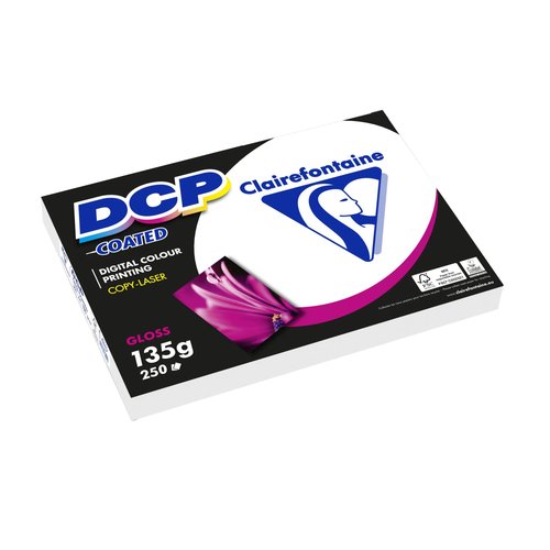 PAPEL A4 CLAIREF. DCP COUCHE 135g 250h - Pack de 6 unidades