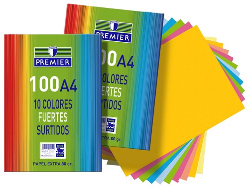 PAPEL COLOR PREMIER A4 80g 100h S.FUERTE
