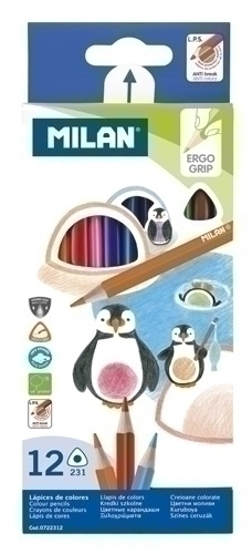 LAPICES COLOR MILAN ERGO GRIP Est. 12