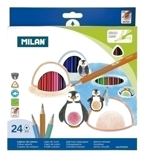 LAPICES COLOR MILAN ERGO GRIP Est. 24