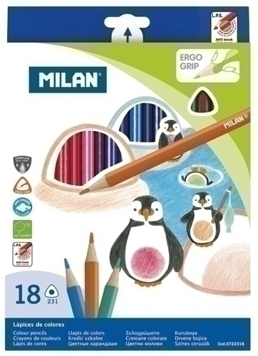 LAPICES COLOR MILAN ERGO GRIP Est. 18