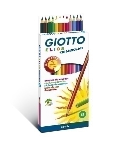 LAPICES COLOR GIOTTO ELIOS TRI est.12 - Pack de 10 unidades