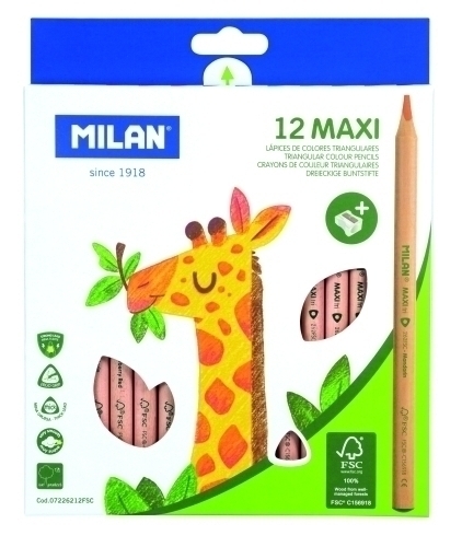 LAPICES COLOR MILAN MAXI HEXAGONAL Es.12