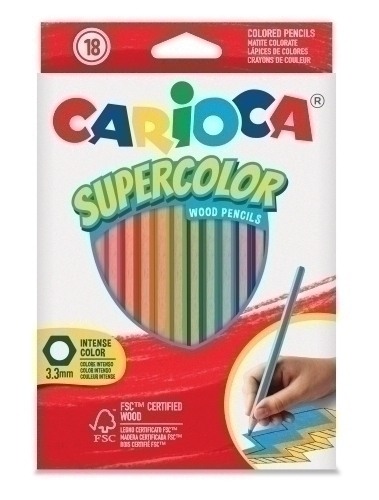 LAPICES COLOR CARIOCA SUPERCOLOR C/18