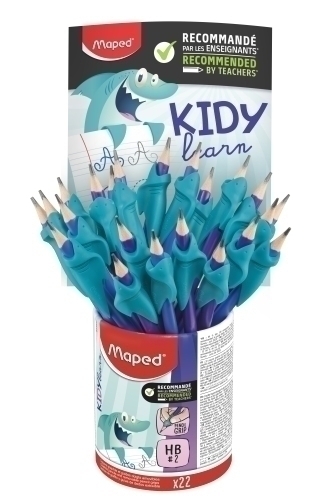 LAPIZ MAPED PLAST-HB + 1 GRIP BOTE de 2