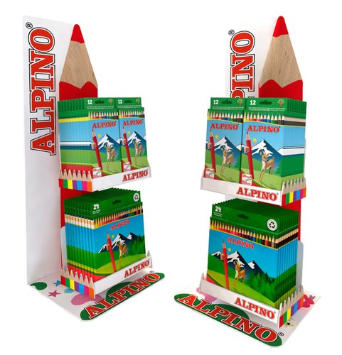 LAPICES COLOR ALPINO EXPOSITOR 36