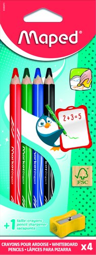 LAPIZ MARCADOR MAPED PIZARRA SET 5 PZS