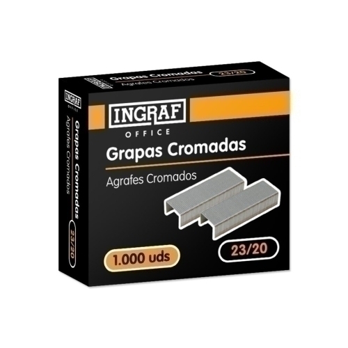 CAJA 1000 GRAPAS OFFICE CLUB 23/20 GALVANIZADAS