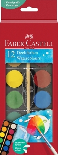 ACUARELAS FABER-CASTELL ESTUCHE DE 12 - Pack de 6 unidades