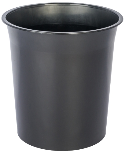PAPELERA PLASTICO CERRADA NEGRA