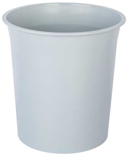 PAPELERA PLASTICO CERRADA GRIS