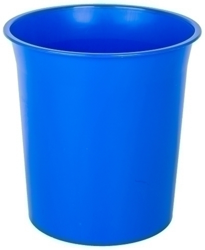 PAPELERA PLASTICO CERRADA AZUL