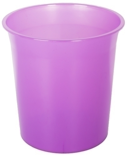 PAPELERA PLASTICO CERRADA TRASL.MALVA