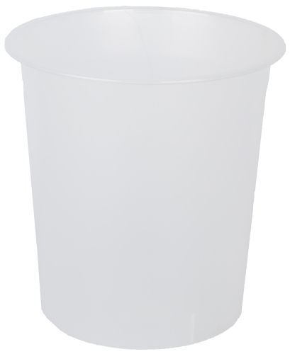 PAPELERA PLASTICO CERRADA TRASL.CRISTAL