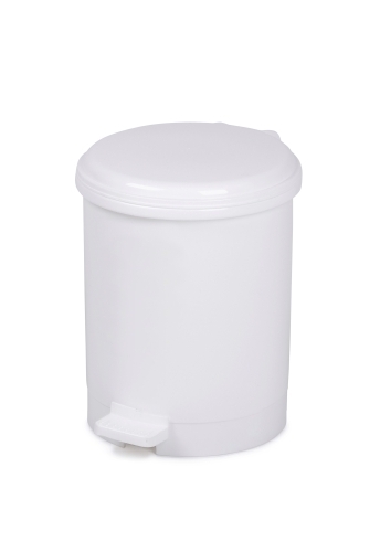 PAPELERA PL. CEP BLANCA C/TAPA PEDAL 13