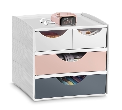 MODULO CEP MYCUBE 4 CAJONES MIX BL/RO/GR