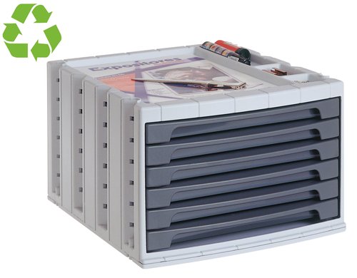 MODULO CAJONES A. 2000 6 GRAFITO