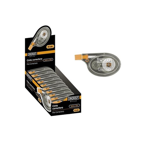CORRECTOR CINTA INGRAF 5mm x 12m - Pack de 10 unidades