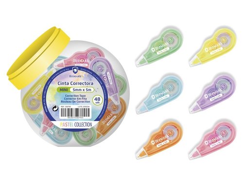 CORRECTOR CINTA BISMARK MINI 5x5m - Pack de 48 unidades