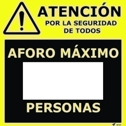 VINILO PARED 25x25 ROTULABLE AFORO MAXIM