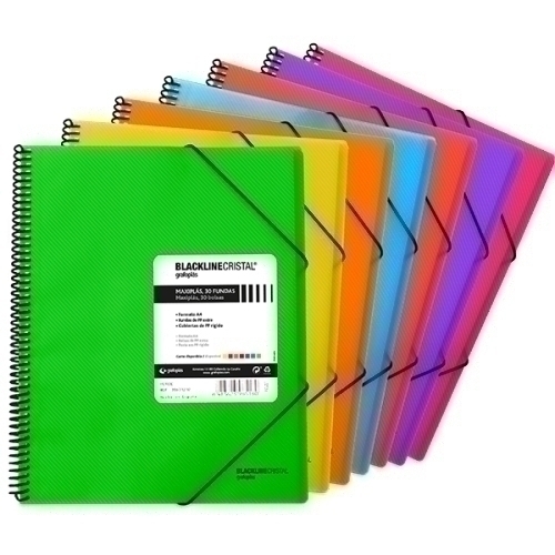 TARIF.GRAF.PP MAXIPLAS BL A4 30 F.ROJO - Pack de 5 unidades