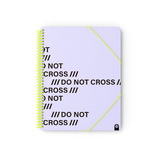 TAR.CARCH.ESP.PP.NOT CROSS A4 40 F MAUVE - Pack de 4 unidades