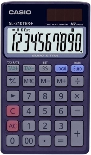 CALCULADORA BOLS.CASIO 10 DIG. SL-310TER