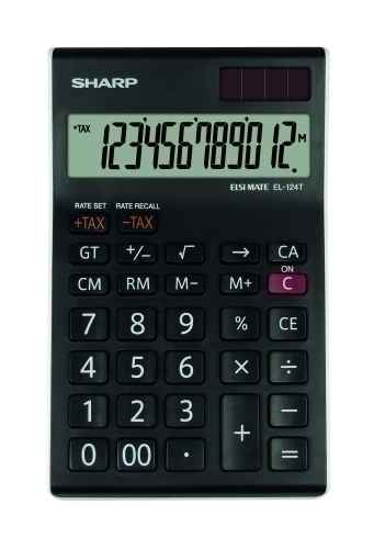 CALCULADORA SOBR.SHARP 12 DIG. EL-124T