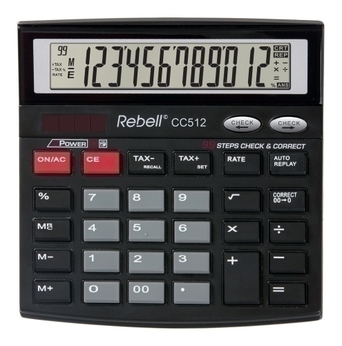 CALCULADORA SOBR.REBELL 12 DIG. CC512 BX