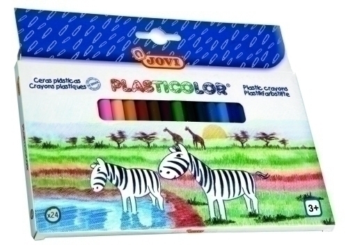 CERAS JOVI PLASTICOLOR ESTUCHE DE 24