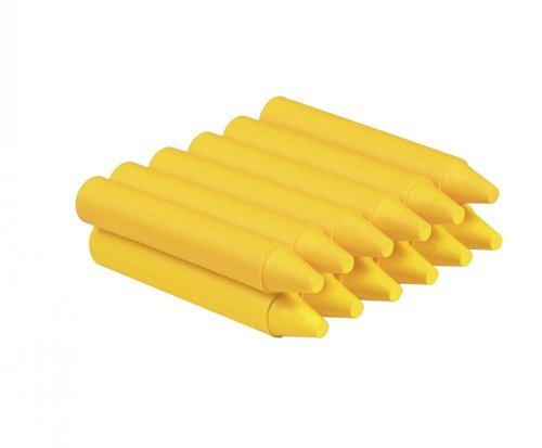 JOVI CERAS WAX CRAYONS JUMBO GRUESAS UNICOLOR CAJA DE 12 AMARILLO