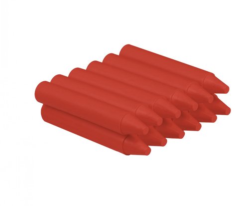JOVI CERAS WAX CRAYONS JUMBO GRUESAS UNICOLOR CAJA DE 12 ROJO