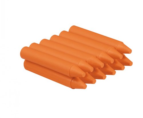 JOVI CERAS WAX CRAYONS JUMBO GRUESAS UNICOLOR CAJA DE 12 NARANJA