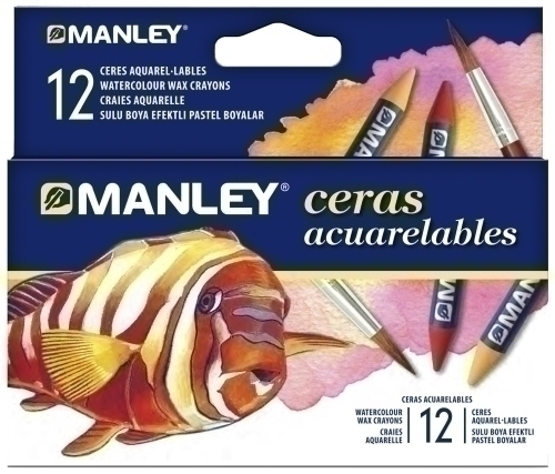 CERAS MANLEY ACUARELABLES ESTUCHE DE 12