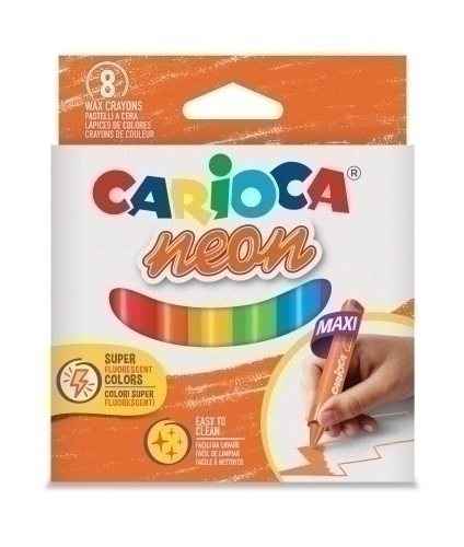 CERAS CARIOCA JUMBO TRIANG. NEON B/12