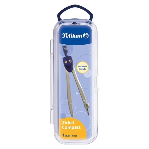 COMPAS PELIKAN METALICO CON TUBO MINAS