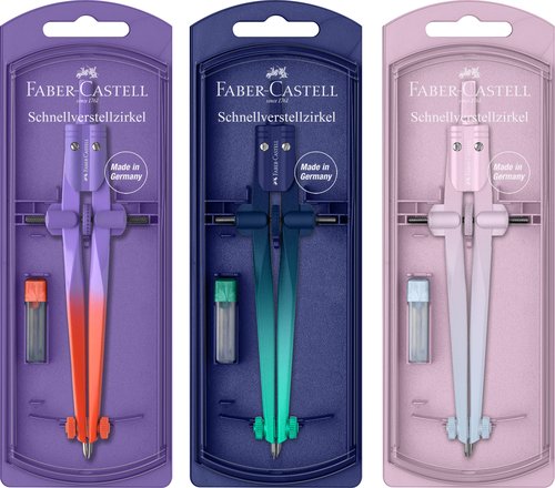 COMPAS FABER-CASTELL STREAM FLOW EDIT. - Pack de 5 unidades