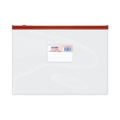 DOSSIER SOBRE DOHE ZIP Fº APAIS. PVC ROJ - Pack de 1 unidad 99471