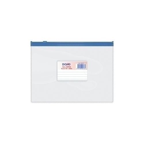 DOSSIER SOBRE DOHE ZIP A5 APAIS.PVC AZUL
