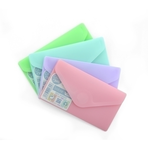 DOSSIER SOBRE OB PP V-LOCK TARJETA BLUSH - Pack de 10 unidades