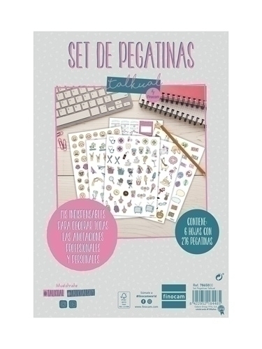 PEGATINAS FIN. SURTIDO SET de 6 - Color no elegible