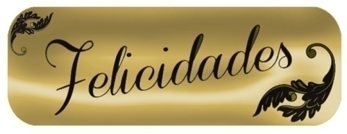 ETIQ.REG. R.250 FELICIDADES ORO