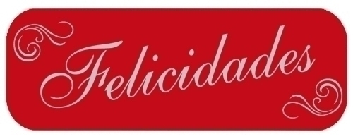 ETIQ.REG. R.250 FELICIDADES ROJO