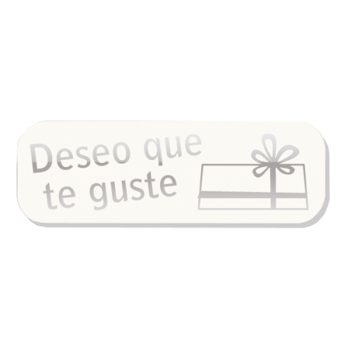 ETIQ.REG. R.250 DESEO QUE TE GUSTE BLANC