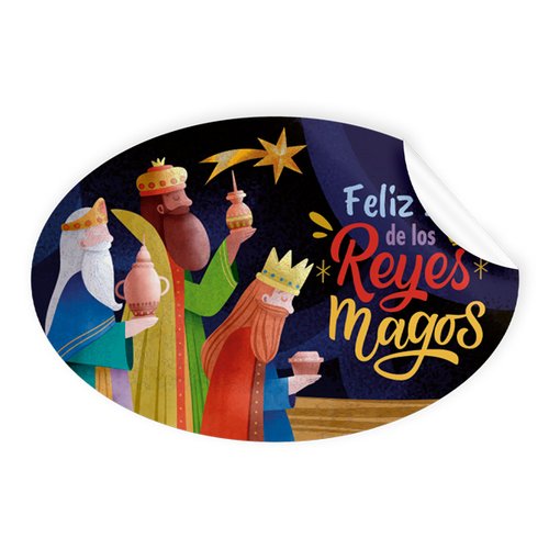 ETIQ.REG. R.250 OVAL. REYES MAGOS